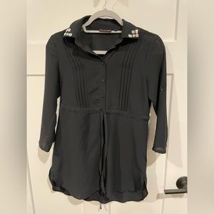 Blouse Ultra Flirt Size Small Black Great Condition